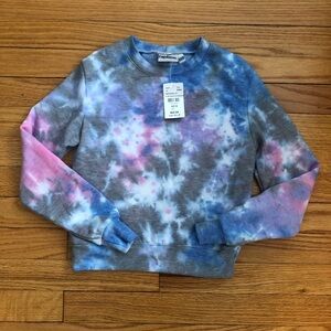 Firehouse NWT Tie-Dye Sweatshirt in Blue and Pink